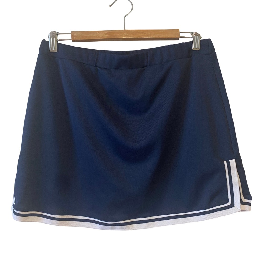 Nanette Lepore Play Skort Sz M Navy Tennis Preppy Golf Pickleball Athletic Skirt